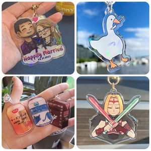 Plaque chanson personnalisée musique <span class=keywords><strong>Spotify</strong></span> acrylique Photo porte-clés arc-en-ciel en plastique breloque porte-clés acrylique vierge - Product Image 4