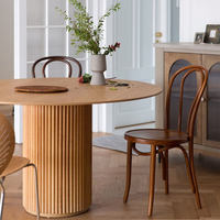 Mariage en vente Usine de luxe Nouveau restaurant Meubles de salon table à manger ronde en bois
