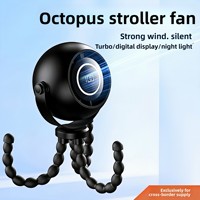 Nouveau modèle 2026 – Ventilateur portable sans pales Octopus, mini-ventilateur USB pour l'extérieur et les poussettes