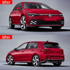 Parti Auto Modificate per Volkswagen <span class=keywords><strong>GOLF</strong></span> 8 <span class=keywords><strong>R</strong></span> <span class=keywords><strong>Line</strong></span> 2020-2024, Aggiornamento a <span class=keywords><strong>GOLF</strong></span> 8 GTI, Kit Carrozzeria Paraurti Anteriore e Fari Fendinebbia - Product Image 6