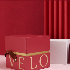 RTS 10*10 * H10cm/13*13 * h13.5cm nến thơm hộp giấy Ngày Valentine Hộp quà tặng với da xử lý nước hoa màu đỏ bao bì hộp - Product Image 6