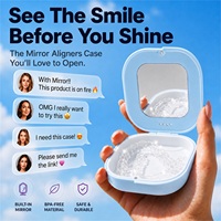 Étuis pour aligneurs orthodontiques à prix d'usine, étuis colorés pour aligneurs dentaires avec fermeture magnétique