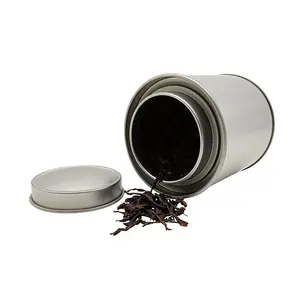 茶罐供应商定制豪华环保茶罐锡圆形锡盒带盖锡罐