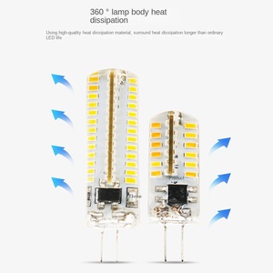 Mini G4 <strong>LED</strong> <strong>Lamp</strong> <strong>Dimmable</strong> 12V 24V 1.2/2W 3W <strong>COB</strong> <strong>Bulb</strong> AC/DC 12V Rohs Certified <strong>COB</strong> 360 Beam Office Replacement Halogen E14 Base - Product Image 2