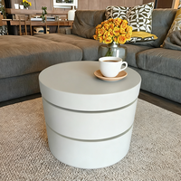 Runder Holz-Couchtisch Zeitgenössisches Design für Innen-/Außenbereich Geeignet für Hotels und Wohnzimmer-Möbel