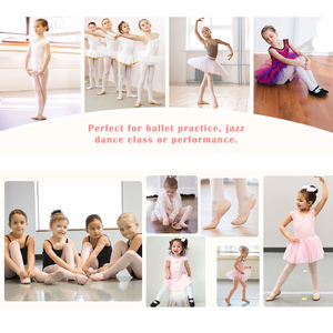 Precio al por mayor, zapatos de baile de Ballet para niñas con correa, zapatos de práctica de Ballet de satén de suela blanda, bailarinas, zapatos planos de baile - Product Image 3