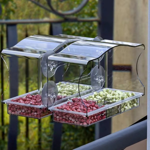 Comedero para Pájaros Transparente, Duradero, Colgante, Portátil, para Relajación, Entrenamiento Deportivo, Accesorios para Interiores y Exteriores - Product Image 1