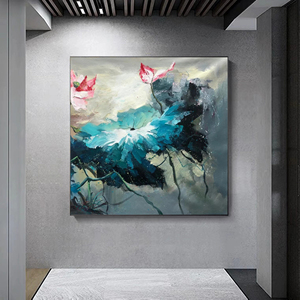 Peinture abstraite originale sur toile, grande impression sur toile pour salon - Product Image 4