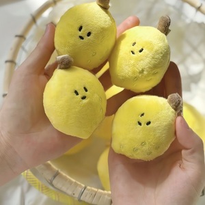 Porte-clés en peluche <span class=keywords><strong>mini</strong></span> citron en gros, adorable breloque fruit en peluche, petit pendentif pas cher pour cadeaux de fête en vrac - Product Image 2