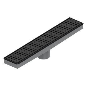 SANIPRO OEM ODM Bronze Or Rose Long Égouttoir De <span class=keywords><strong>Douche</strong></span> Linéaire En Acier Inoxydable Salle De Bains Drain De Sol avec Grille À Motif Amovible - Product Image 3