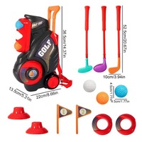 Ensemble de club de golf pour tout-petits avec putter et balles pour l'interaction parent-enfant à l'intérieur et à l'extérieur et le développement précoce des compétences sportives