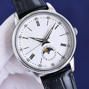 Montre mécanique automatique pour homme de 40 mm en acier inoxydable de haute qualité avec fonction de phase lunaire et miroir saphir, montre de luxe - Product Image 3