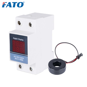 Fato Vôn Kế Xoay Chiều Đường Ray Din Ổ Cắm Tại Nhà Máy & Ampe Kế Đồng Hồ Đo Màn Hình Kỹ Thuật Số 2 Trong 1 0-100A - Product Image 5