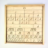 Jeu de blocs de construction rythmiques en bois, jouet éducatif, puzzle, aide pédagogique à la théorie musicale, outil d'apprentissage des notes pour l'éveil musical