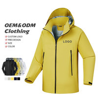 Veste d'extérieur 3-en-1 personnalisable avec logo, coupe-vent, imperméable, tendance, pour le ski, les voyages et les activités de plein air, épaisse, à capuche, pour homme
