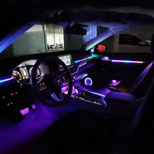 for 19-23 Audi A6 A7 C8 64 Colors Led Ambient Light Car Interior Inter Car Light Decorate Lamp Decorative lighting