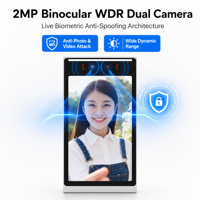 Appareil de reconnaissance faciale étanche à écran tactile Android, machine de pointage des heures et de présence avec SDK API gratuit pour les immeubles de bureaux