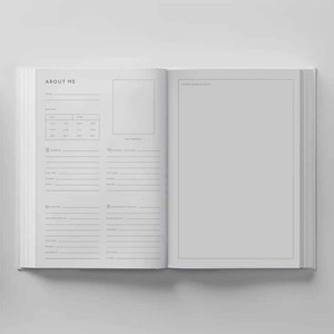 Diario de Tapa Dura con Cubierta de Papel de Tamaño Personalizable, Reutilizable, Encuadernado, Caja de Regalo Académica para Estudiantes y Maestros, Organizador Diario - Product Image 6