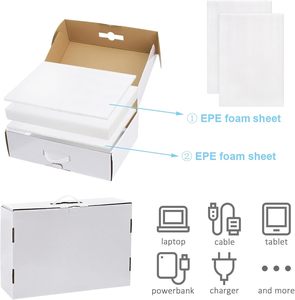 Boîte pour <span class=keywords><strong>ordinateur</strong></span> portable avec mousse de protection, boîte d'expédition en carton pour <span class=keywords><strong>ordinateur</strong></span> portable, boîtes de colis sécurisées pour <span class=keywords><strong>ordinateur</strong></span> portable jusqu'à 17,3 pouces - Product Image 5