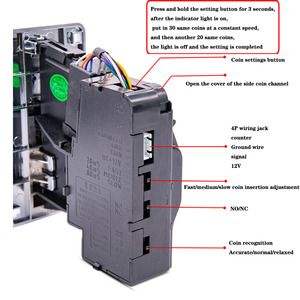 Raccoglitore di <span class=keywords><strong>monete</strong></span> 109 di alta qualità, gettoniera per distributore automatico - Product Image 5