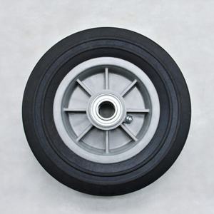 S-S Airless Preto Roda de Borracha Pneumática <span class=keywords><strong>Semi</strong></span> 8 polegadas Rodízio Do Trole Do Polímero - Product Image 2