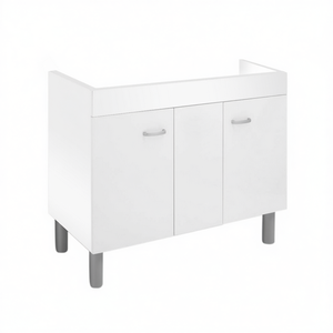 Mueble Bajo Fregadero 120x50 Blanco para Fregadero de Acero Inoxidable, Almacenamiento de Cocina - Product Image 3