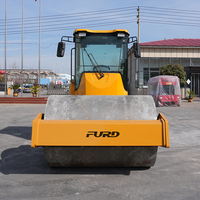 Rouleau Vibratoire à Grand Tambour, Force d'Excitation de 10,6 Tonnes, Grand Compacteur pour la Construction Routière, la Compactation de l'Asphalte et la Compactation des Terrains