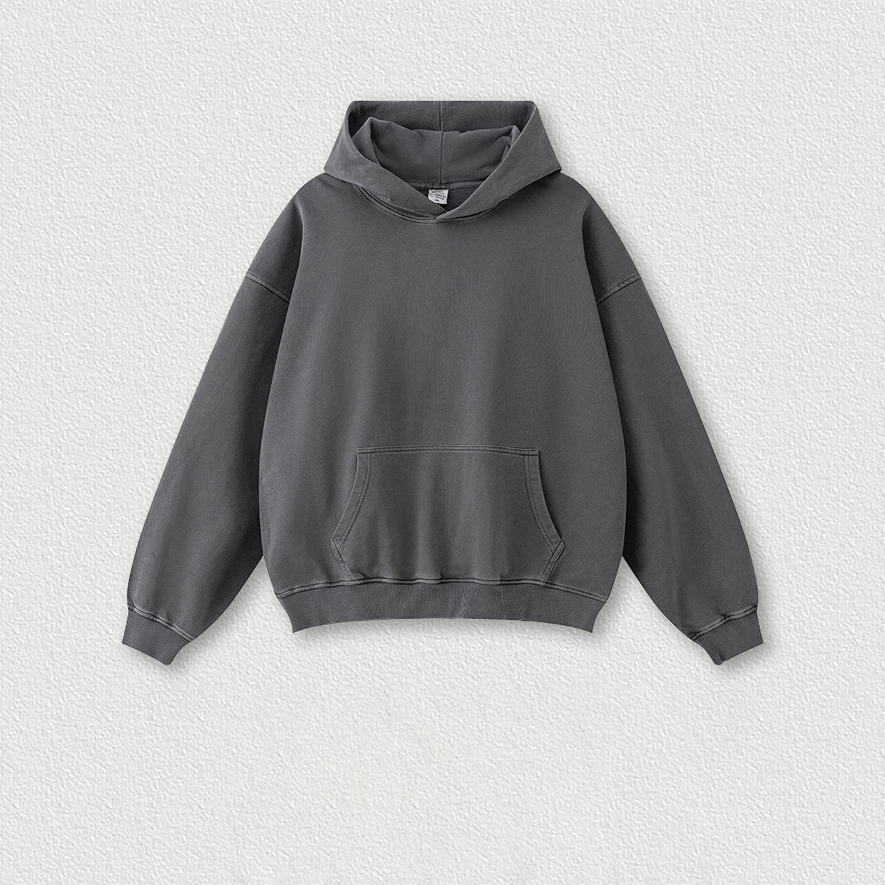 เสื้อฮู้ดสีเทาเข้ม