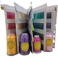 1 pièce, nuancier d'échantillons de fils à broder en soie, 720 couleurs au choix
