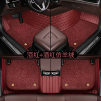 Tapis de sol de voiture personnalisés en usine pour véhicules spécialisés, tapis de voiture en cuir 5D de luxe à double couche