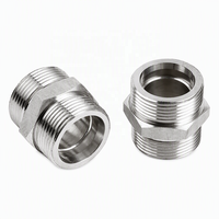 Conector Hexagonal de Titanio Gr5 CNC Personalizado con Doble Rosca Externa NPT/BSP, Conexión de Tubería Roscada Macho para Oleoductos, Gasoductos y Tuberías Químicas