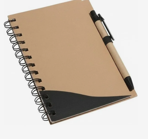 Carnet personnalisé avec logo, feuilles recyclées, avec stylos, ensemble cadeau promotionnel, vente en gros, qualité supérieure - Product Image 4