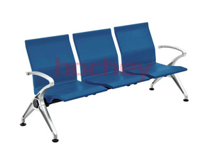 Chaise d'attente hexagonale en PU Hochey, design moderne, mobilier commercial, hôtel, bureau, aéroport, hôpital, salon, salle d'attente - Product Image 6