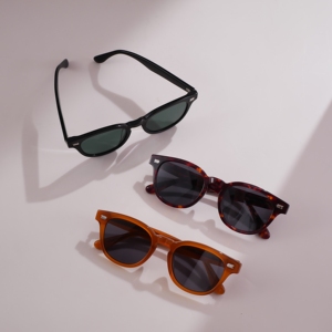 Wholesale Handcrafted <b>Acetate</b> UV400 Sunglasses Retro Tortoise Round Sun Glasses,<b>Custom</b> Logo Designer Eyewear for Outdoor - Product Image 4