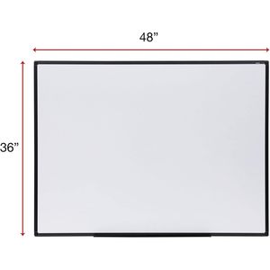 Universal 43629 48 X 36 Dry Erase Melamine <b>Board</b> Black Frame Whiteboard - Product Image 2
