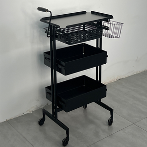 New Stainless Steel 4-Wheel Eco-Friendly Salon <b>Trolley</b> for Beauty Salon Barber Shop Living Room-Multifunctional Hairdressing - Product Image 6