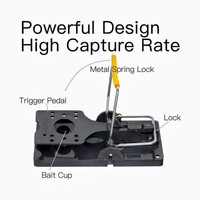 Piège à souris en métal réutilisable solide attrape-souris physique efficace pour souris rongeurs rats-piège à moustique tueur de souris
