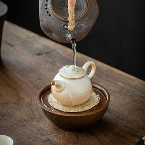 Durable Organic Loofah Sponge Cup Mat Eco-Friendly Retro <b>Kitchen</b> Tool for Teapot Natural <b>Kitchen</b> <b>Accessory</b> - Product Image 5