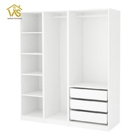 Armoire coulissante moderne en bois sur mesure de haute qualité pour chambre à coucher