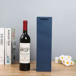 Good Selling Eco-Friendly Recyclable New Design Excellent Custom Printed <b>Paper</b> Bags for <b>Red</b> Wine - Product Image 2