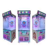 Mini jouets en peluche animaux en métal (pingouin, ours, chien), poupées douces, interface anglaise, pour machine à griffes d'arcade, recharge de coffret cadeau pour enfants