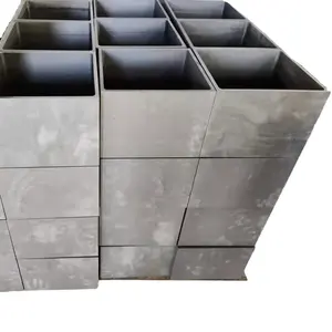 SGL large big induction furnace high pure 100kg melting metal iron cupel size graphite box sic silicon carbide crucible for sale