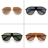 Lunettes de soleil polarisées Lbashades VS9068S personnalisables avec logo, monture en acétate, style rétro classique surdimensionné, pour femmes et hommes 2027
