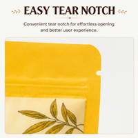 Sachet alimentaire mat personnalisé avec logo, en aluminium Mylar, pochette verticale MOPP VMPET PE avec fermeture éclair pour épices, herbes, poudre de vanille
