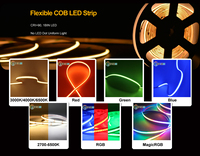 Bande Lumineuse LED COB Ledodm CE RoHS ETL IP20 IP65 IP67 Étanche Intérieur Extérieur 320 LED/m Blanc Chaud et Froid