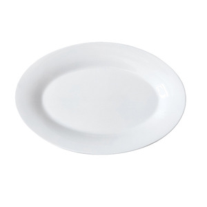 Assiette ovale en <span class=keywords><strong>porcelaine</strong></span> à prix d'usine, vente en gros, compatible micro-ondes, design <span class=keywords><strong>moderne</strong></span>, <span class=keywords><strong>vaisselle</strong></span> pour restaurant et hôtel, assiette épaissie - Product Image 2