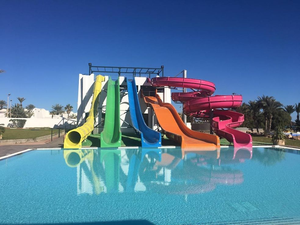 Pequeño parque acuático LeisurePlay Diseño Aquatix Fibra de vidrio Acero Paisaje Estructuras <span class=keywords><strong>Piscina</strong></span> Toboganes - Product Image 2