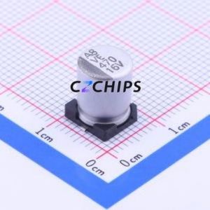 Condensador Electrolítico de Aluminio SMD VE-471M1CTR-0810, D8xL10mm 470uF 20% 16V 8mm - Product Image 1