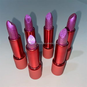 Solid <strong>Lipstick</strong> Waterproof Metallic Lip Stick Diamond Glitter Waterproof Pearl <strong>Lipstick</strong>
