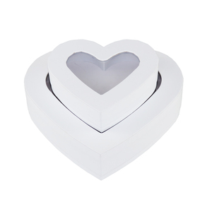 White Heart Shaped <strong>Red</strong> Pink Black Metal Pure Love <strong>Box</strong> Food Grade Flower Candy Biscuits Container Paper UV Foil Embossing - Product Image 2